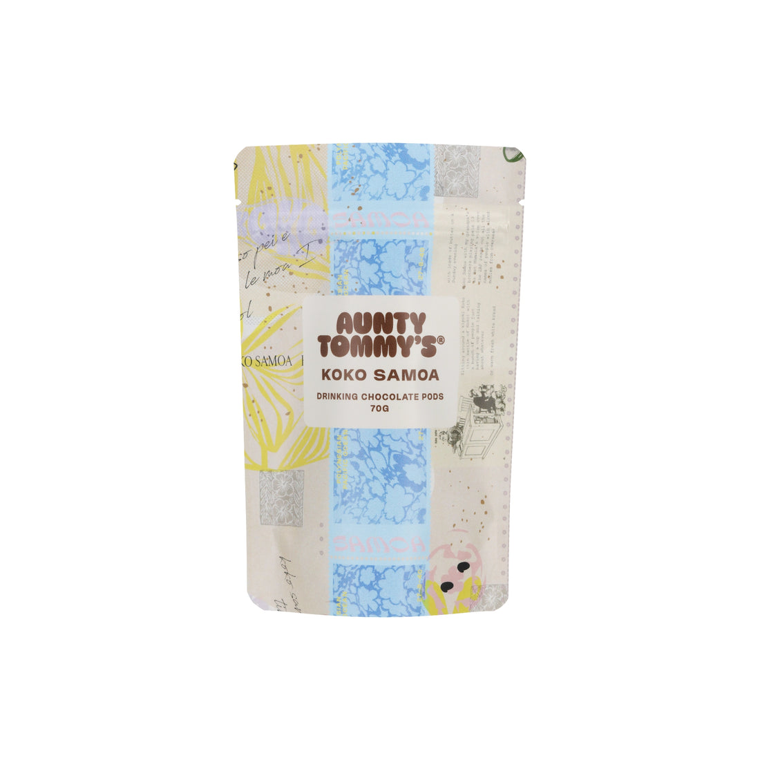 A 70g stand-up pouch of Aunty Tommy&