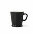 Acme Union Mug Penguin 230ml — gloss black porcelain mug with white interior on a white background, Aunty Tommy&