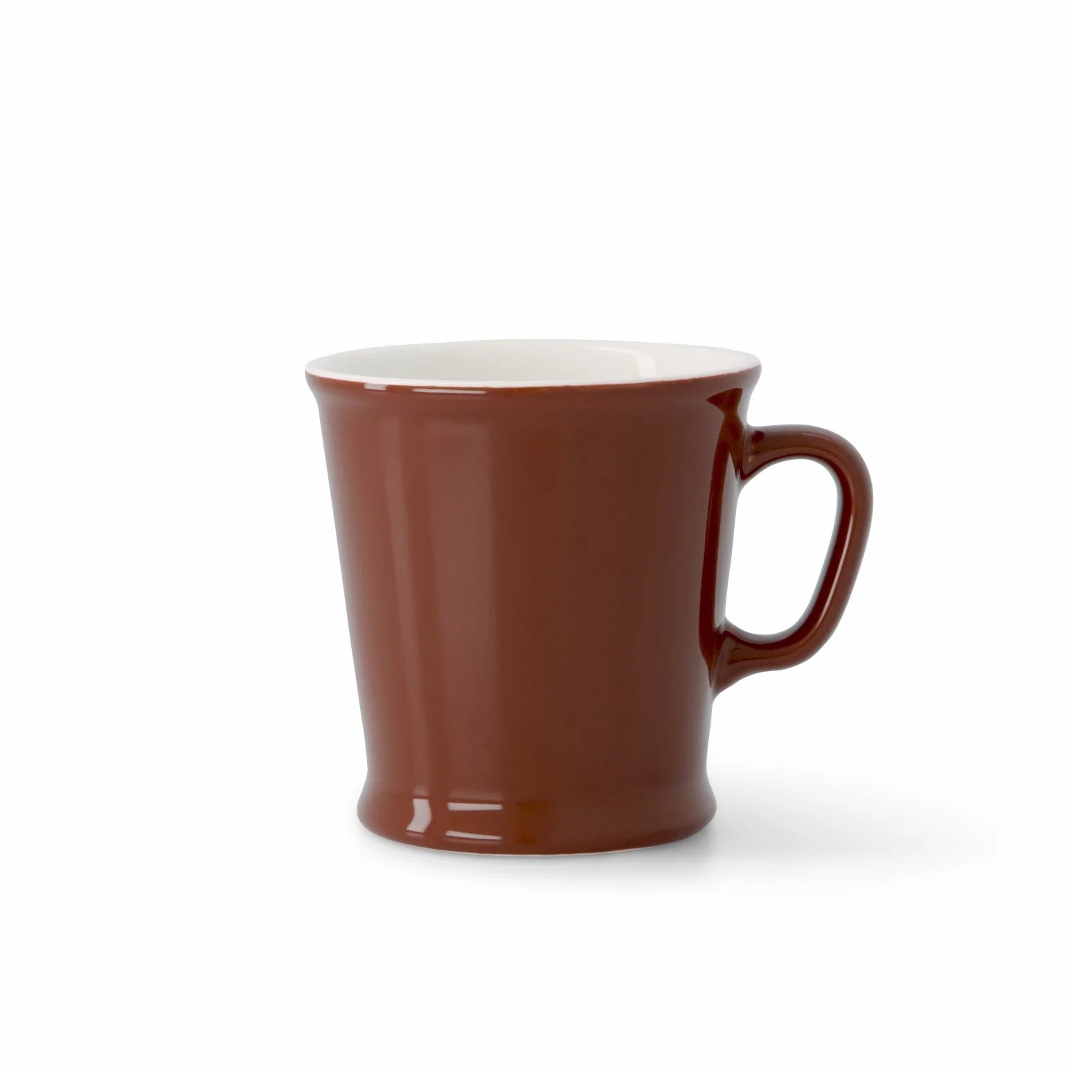 Acme Union Mug Weka 230ml — warm brown porcelain mug with white interior on a white background, Aunty Tommy's drinkware NZ